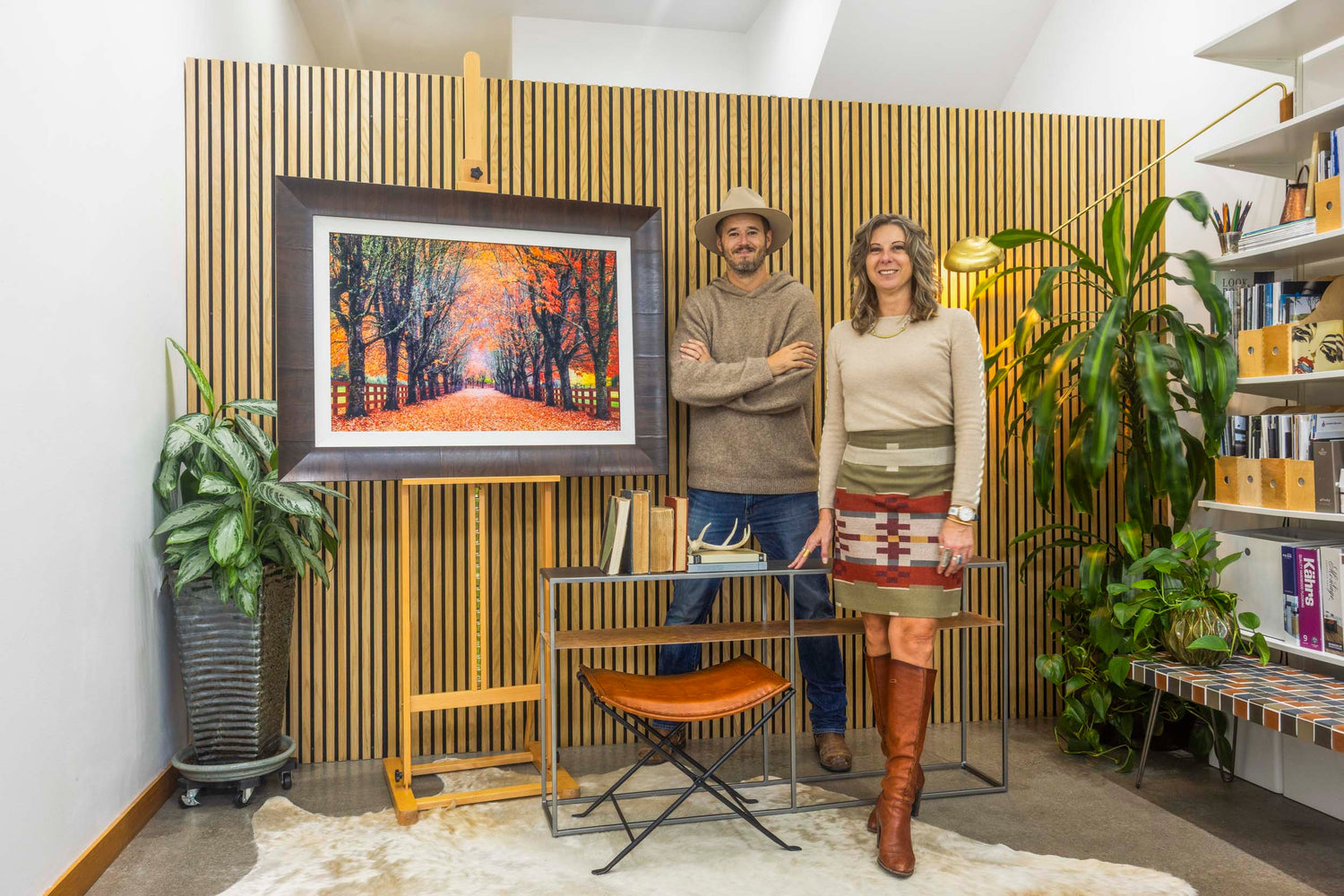 West Seattle artist Lars Gesing and interior designer Andrea Bushdorf of Inner Space Designs.