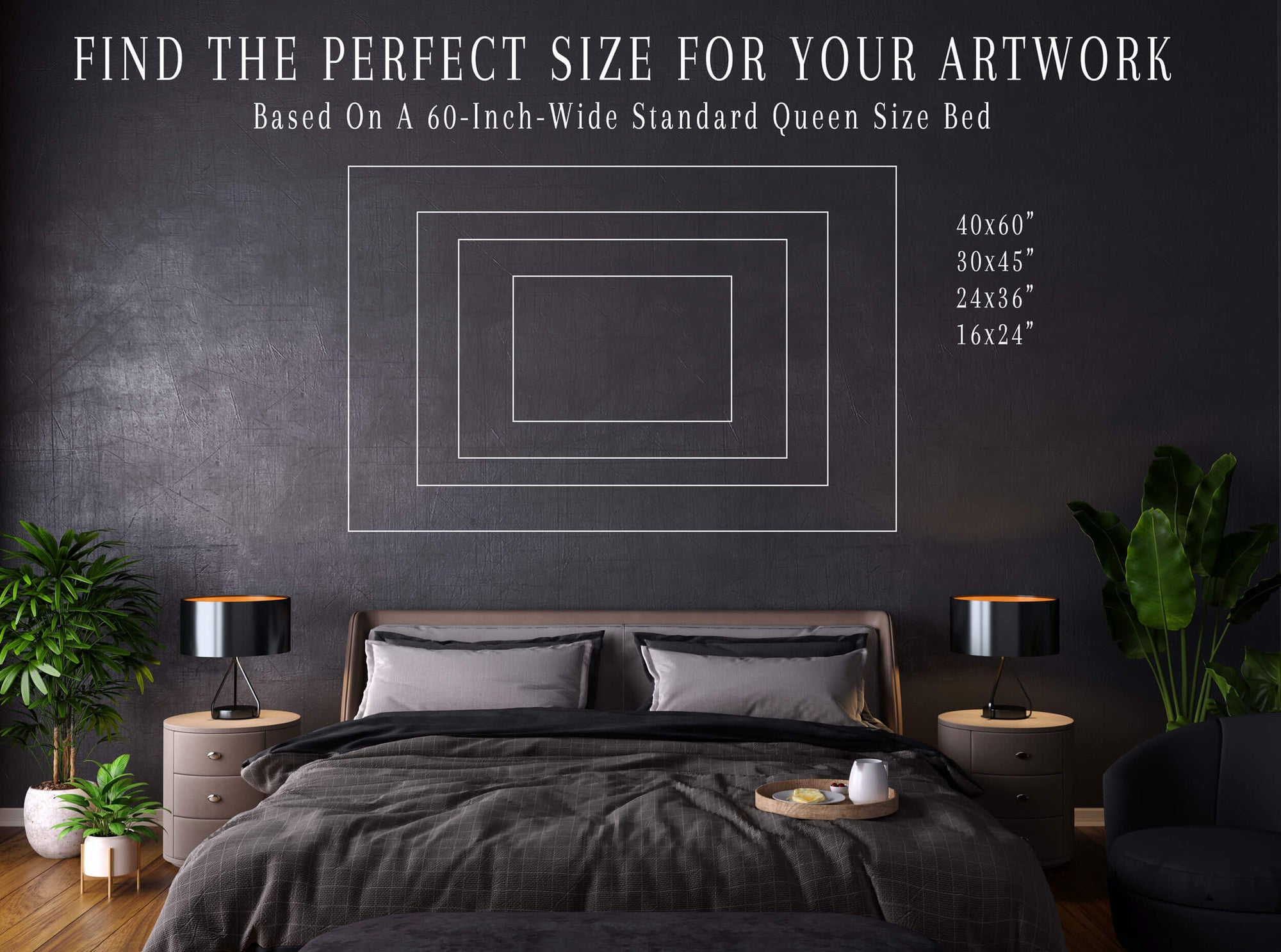 Use this guide to find the right size for your artwork.