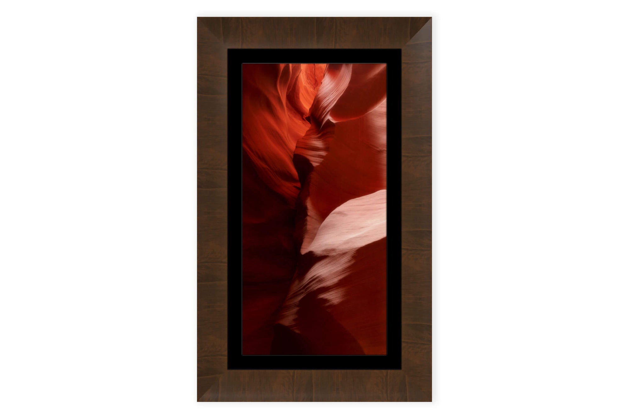 A framed Antelope Canyon picture from Page, Arizona.