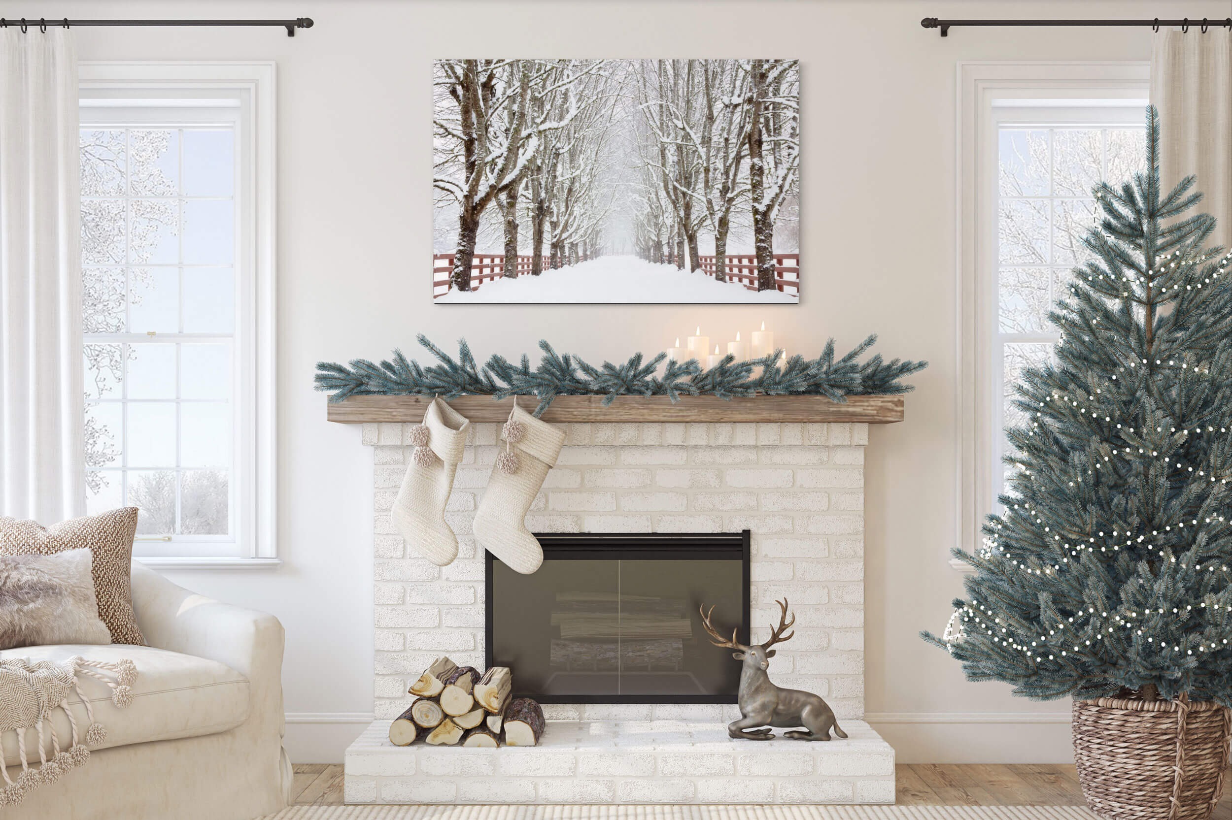 Beautiful Christmas gift artwork, featuring festive designs perfect for the holiday season