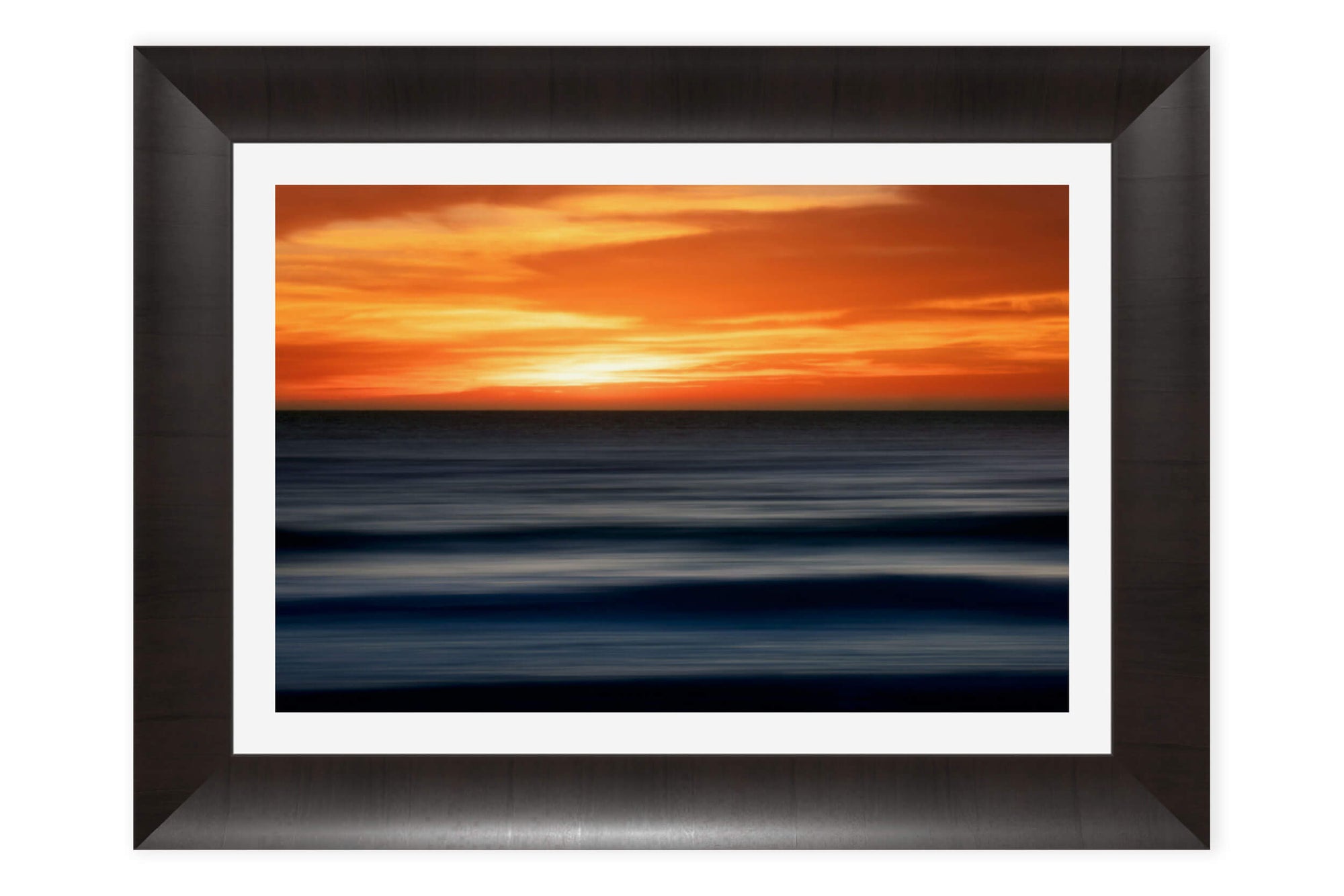 A framed Big Sur sunset picture captured along the California coast.