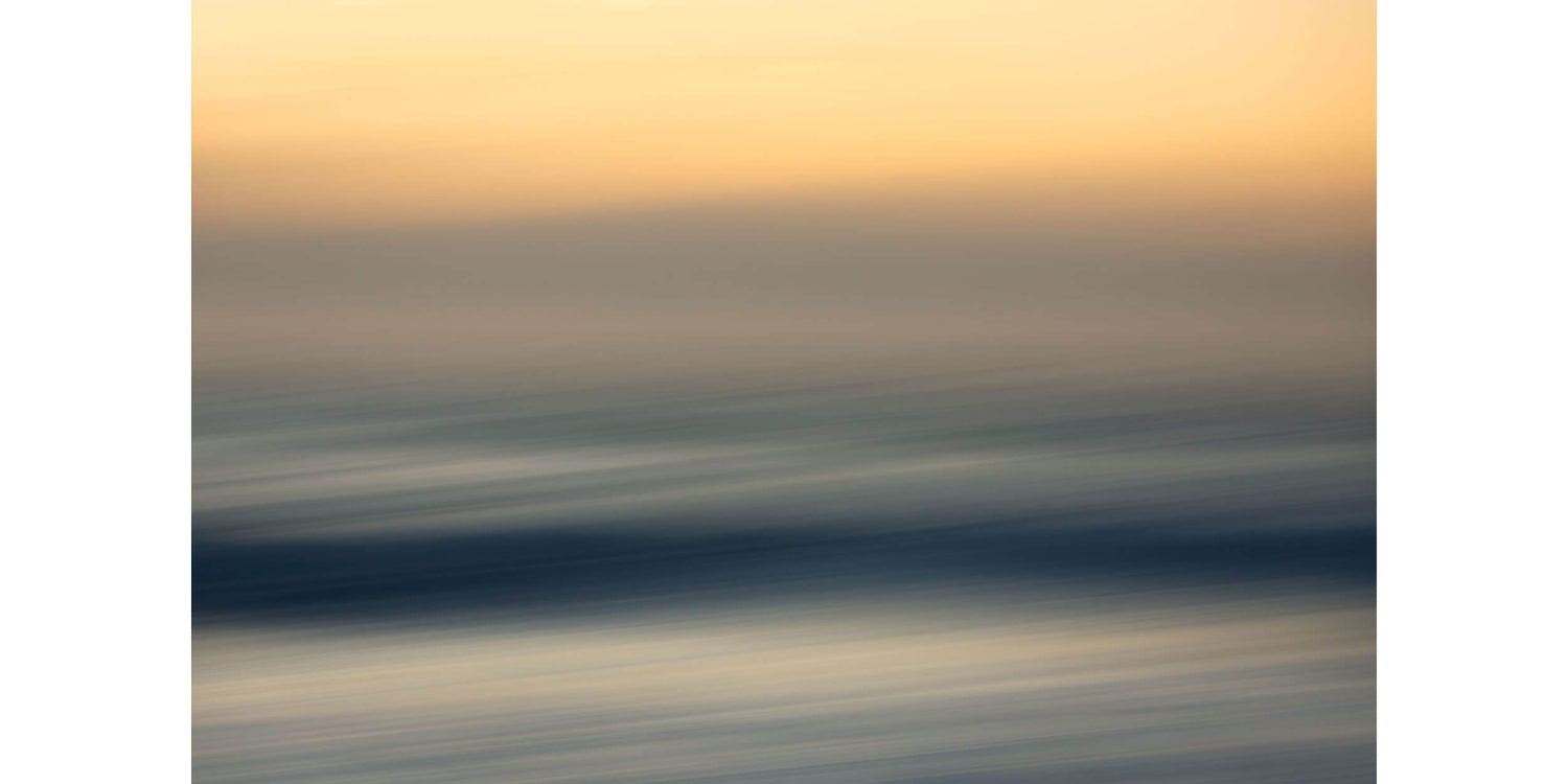 An abstract sunset picture photographed in Big Sur, California.
