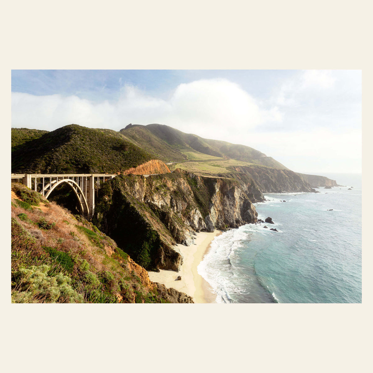 A Big Sur picture showing the Bixby Bridge.