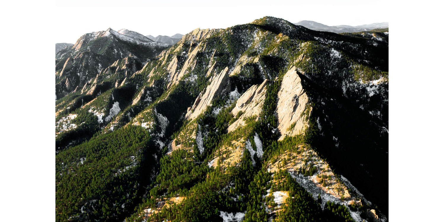 This picture of the Flatirons makes a great piece of Boulder art.