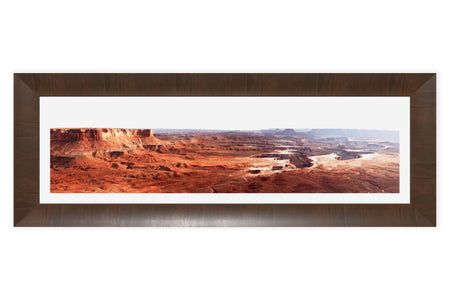 A framed Canyonlands National Park picture shows the Green River Overlook.