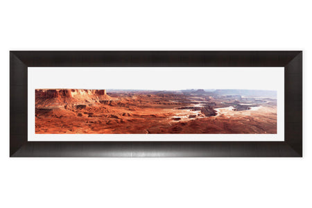 A framed Canyonlands National Park picture shows the Green River Overlook.