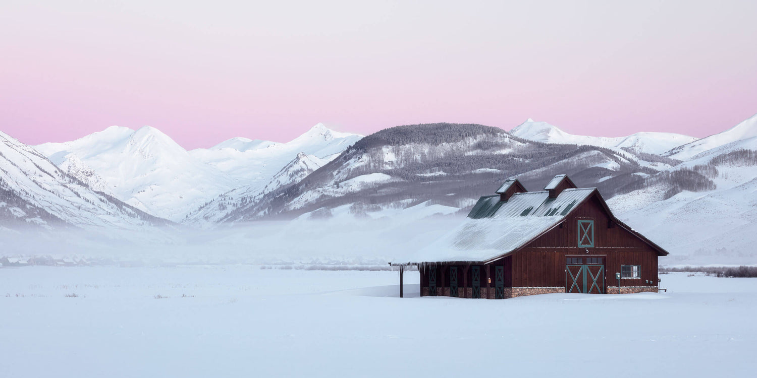 A Crested Butte winter picture created at sunrise.