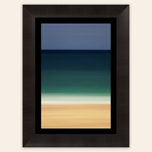A framed abstract Kauai beach picture.