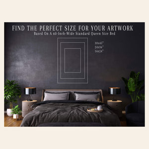 Use this guide to figure out how to pick the right size art for your space.