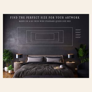 Use this guide to figure out how to choose the right size art for your space.