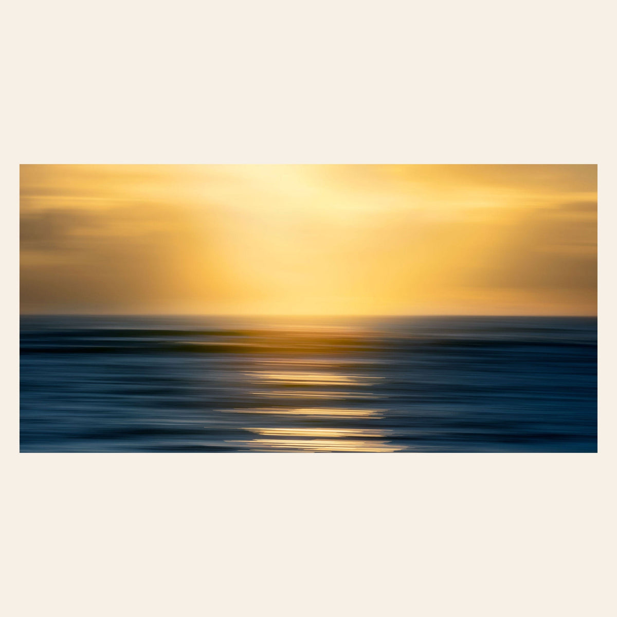 A piece of art shows one of the many good Kauai sunsets.