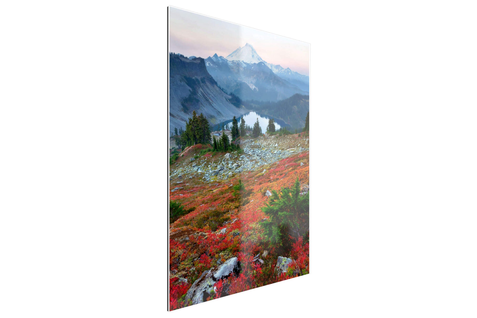 A TruLife acrylic Mount Baker fall picture from the Chain Lakes hike.