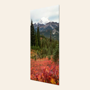 This piece of TruLife acrylic Seattle wall art shows the Mount Rainier fall colors.
