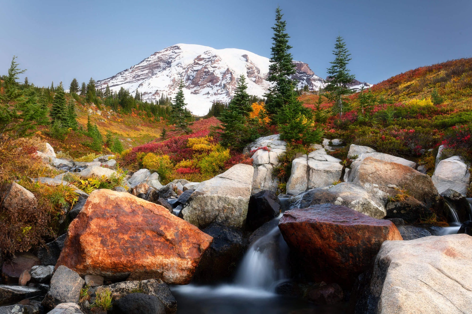 Fall In Mount Rainer Mount Rainier Photography for Sale | FALL SYMPHONY | Paradise - Lars ...