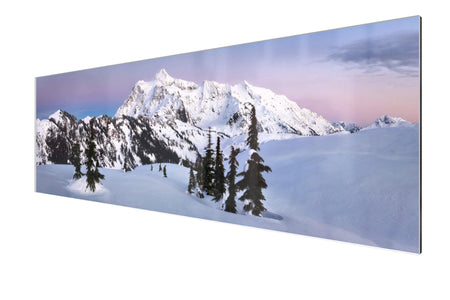 A TruLife acrylic photo of Mount Shuksan, as seen from Artist Point near Mount Baker.