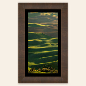 A framed fine art nature photography print shows a Palouse picture.