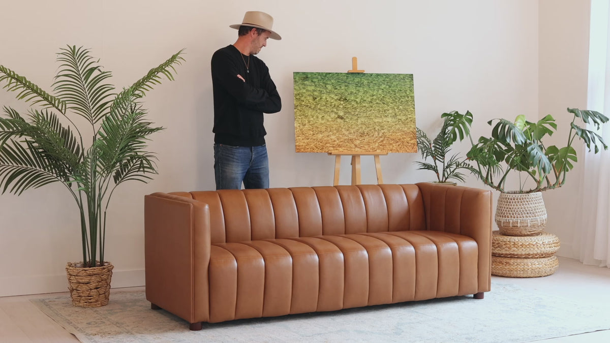 West Seattle artist Lars Gesing with his Hawaii artwork CALRITY.