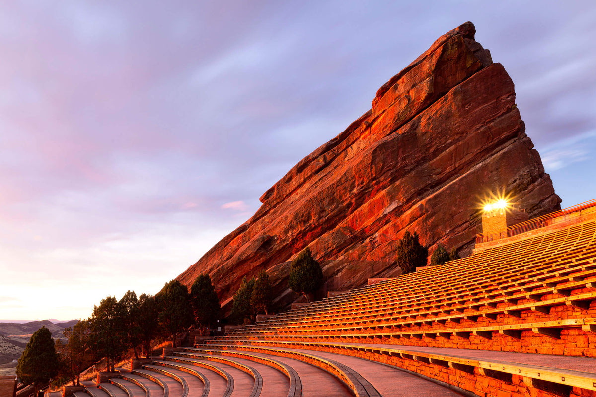 A Red Rocks Amphitheater picture from Denver, Colorado.