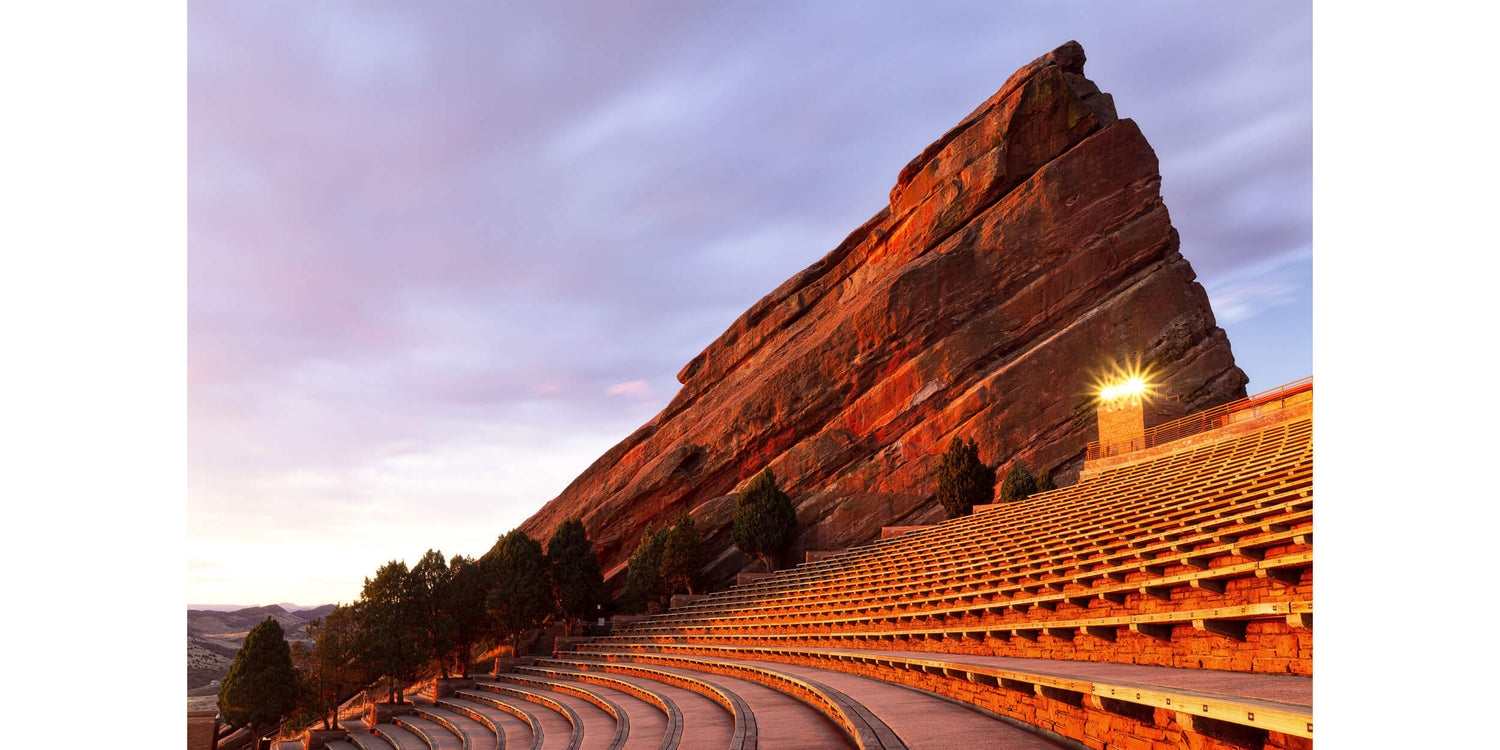 A Red Rocks Amphitheater picture from Denver, Colorado.