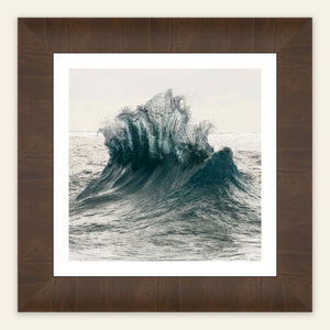 A framed wave picture of the ocean near Ke'e Beach on Kauai.