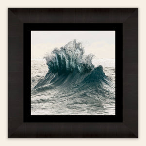 A framed wave picture of the ocean near Ke'e Beach on Kauai.