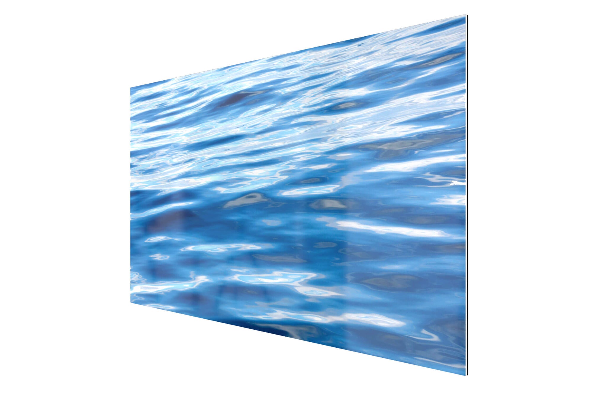 This piece of TruLife acrylic abstract water art shows a picture from an Anacortes whale watching.