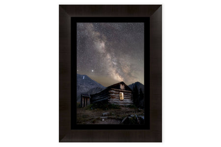 This piece of framed Colorado art shows photography behind TruLife acrylic at Mayflower Gulch.